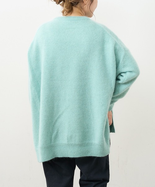 PUAL CE CIN（ピュアルセシン）の「ホワイトヤク　チュニック（ニット/セーター・レディース・アイボリー/ベージュ/ミント/ピンク/ライトピンク・FREE）」の21枚目の写真