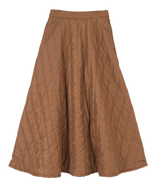 titivate（ティティベイト）の「ｷﾙﾃｨﾝｸﾞﾌﾚｱﾛﾝｸﾞｽｶｰﾄ（スカート・レディース・カーキ/ホワイト系その他/キャメル・L/M/S）」の9枚目の写真