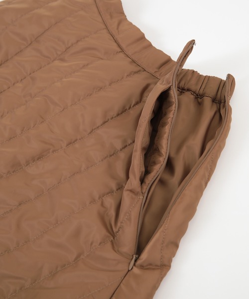 titivate（ティティベイト）の「ｷﾙﾃｨﾝｸﾞﾌﾚｱﾛﾝｸﾞｽｶｰﾄ（スカート・レディース・カーキ/ホワイト系その他/キャメル・L/M/S）」の12枚目の写真