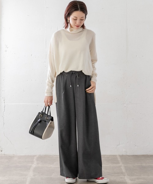 URBAN RESEARCH Sonny Label(アーバンリサーチサニーレーベル)の「ウールカシミヤタートルネックプルオーバー(ニット/セーター・レディース・グレー/オフホワイト/ブルー・FREE)」の21枚目の写真