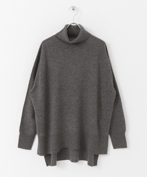 URBAN RESEARCH Sonny Label(アーバンリサーチサニーレーベル)の「ウールカシミヤタートルネックプルオーバー(ニット/セーター・レディース・グレー/オフホワイト/ブルー・FREE)」の5枚目の写真