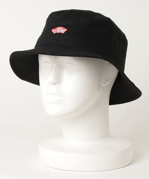 VANS（バンズ）の「【ムラサキスポーツ限定】VANS/バンズ ハット SK8 Logo 121C1170123（ハット・メンズ・ブラック×ブラック/ブラック×レッド/ベージュ・FREE）」の3枚目の写真