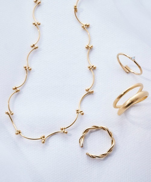 Jolie Toujours(ジョリトゥジュール)の「〈K18GP〉13号ダブルフェイスリング(リング・レディース・ゴールド・FREE)」の7枚目の写真