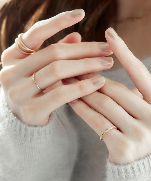 Jolie Toujours(ジョリトゥジュール)の「〈K18GP〉13号ダブルフェイスリング(リング・レディース・ゴールド・FREE)」の4枚目の写真