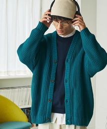5G畦編みボリュームニット ルーズカーディガン EMMA CLOTHES