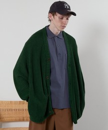 EMMA CLOTHES | 5G畦編みボリュームニット ルーズカーディガン 2021-2022WINTER(EMMA CLOTHES)(カーディガン/ボレロ)