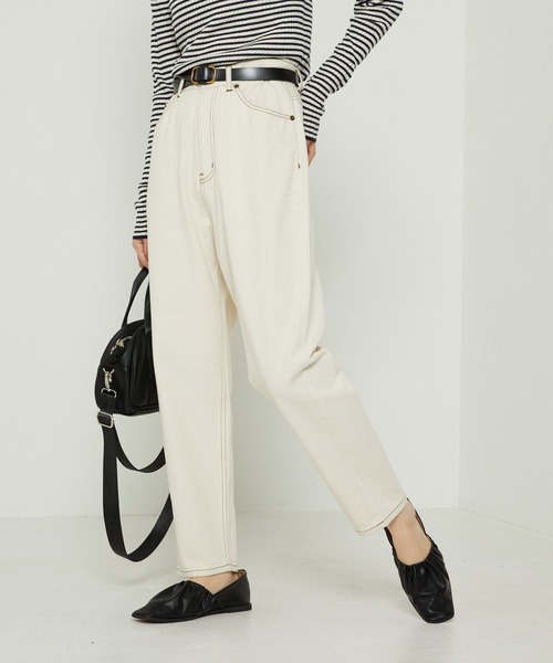 FREAK'S STORE（フリークスストア）の「バルーンデニムパンツ（デニムパンツ・レディース・ナチュラル/ブラック/インディゴブルー・マルチサイズ）」の10枚目の写真