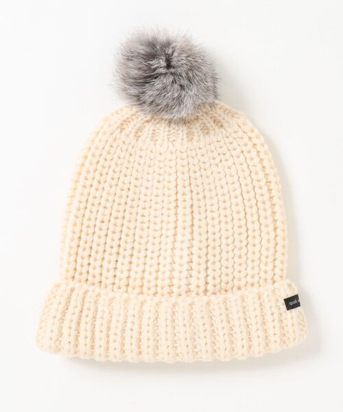 quoti use fith(クゥオティ ユース フィス)の「ニット キャップ(ニットキャップ/ビーニー・キッズ・ホワイト/チャコールグレー/パープル・FREE)」の6枚目の写真