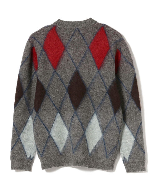 BEAMS PLUS（ビームスプラス）の「BEAMS PLUS / ジャカード ダイアモンド  Vネック ニット（ニット/セーター・メンズ・イエロー/グレー・LARGE/MEDIUM/X-LARGE/SMALL）」の19枚目の写真