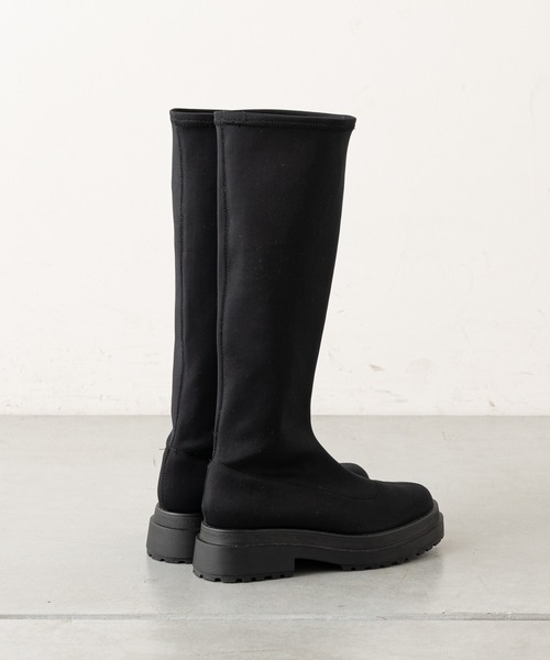 Chico（チコ）の「ストレッチ厚底ロングブーツ（ブーツ・レディース・ブラック/ブラウン/ライトベージュ・SMALL/MEDIUM/LARGE）」の11枚目の写真