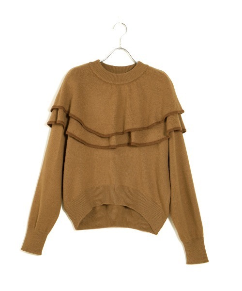 Bab（バブ）の「【WEB限定】ビッグラッフルカラーニット（ニット/セーター・レディース・ベージュ/ブラック/オフホワイト/ブラウン・FREE）」の11枚目の写真