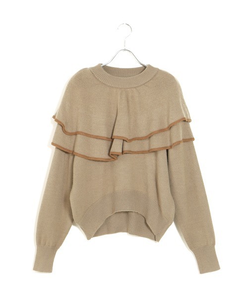 Bab（バブ）の「【WEB限定】ビッグラッフルカラーニット（ニット/セーター・レディース・ベージュ/ブラック/オフホワイト/ブラウン・FREE）」の19枚目の写真