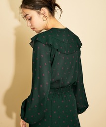 MADEMOISELLE ROPE' | 【セットアップ対応】ハートプリントビックカラーブラウス(シャツ/ブラウス)