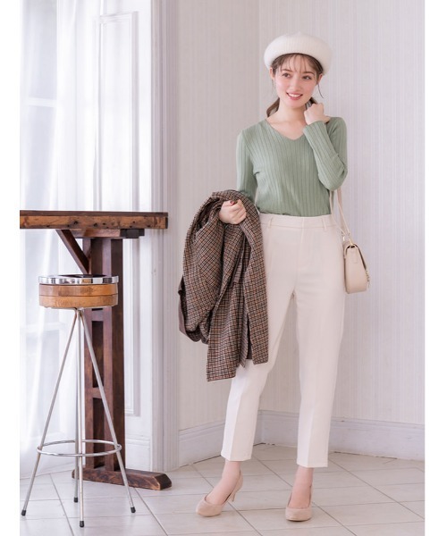 fifth（フィフス）の「チェックオーバーチェスターコート（チェスターコート・レディース・ベージュ/ブラウン・MEDIUM）」の3枚目の写真