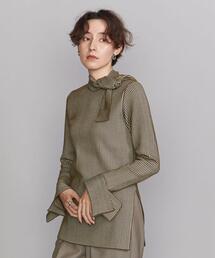 PHEENY | ＜PHEENY＞ストライプ ボウタイ プルオーバー Ψ(ニット/セーター)