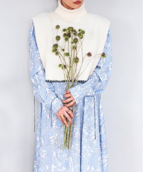 SANSeLF（サンセルフ）の「【SANSeLF】2way stitch knit tops sanw21a057（ニット/セーター・レディース・ブラック/アイボリー・FREE）」の3枚目の写真