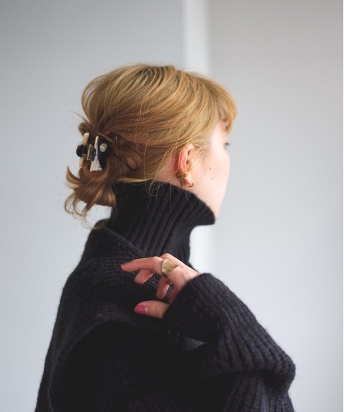 SANSeLF（サンセルフ）の「【SANSeLF】2way stitch knit tops sanw21a057（ニット/セーター・レディース・ブラック/アイボリー・FREE）」の12枚目の写真