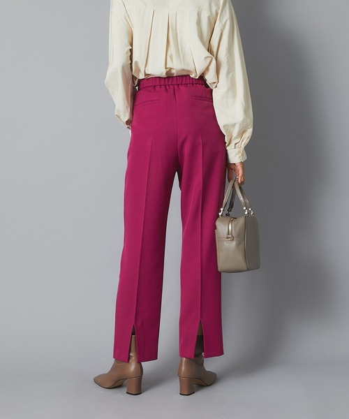 RIVE DROITE（リヴドロワ）の「《2サイズ展開》冬のスタイリングに華やかさをプラス　ウールライクバックスリットパンツ（その他パンツ・レディース・ライトグレー/ピンク・36/38）」の6枚目の写真