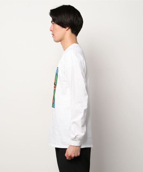 NINE RULAZ LINE（ナインルーラズライン）の「ナインルーラーズ [Nine Rulaz] - タビー グラフィック 長袖 Tシャツ [Tubby L/S Tee]（Tシャツ/カットソー・メンズ・ブラック/ホワイト・X-LARGE/XX-LARGE/MEDIUM/LARGE）」の4枚目の写真