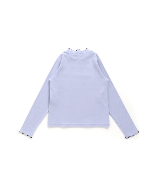 JENNI love（ジェニィラブ）の「リボン付きメローテレコトップス（Tシャツ/カットソー・キッズ・ブラック/グレー/サックスブルー・130cm/140cm/150cm/160cm）」の9枚目の写真