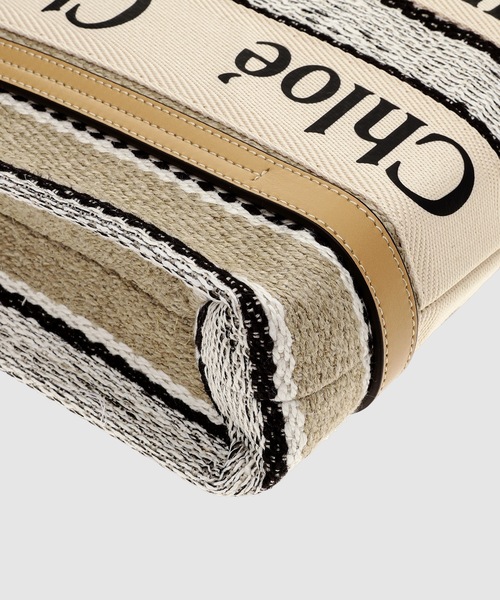 Chloe（クロエ）の「WOODY / ストラップ付きスモールトートバッグ　SMALL TOTE BAG WITH STRAP（トートバッグ・レディース・ベージュ・FREE）」の3枚目の写真