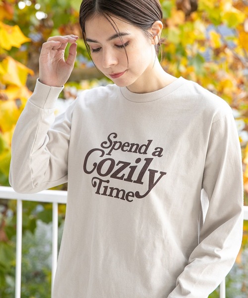 niko and...（ニコアンド）の「アソートプリントロゴロンT（Tシャツ/カットソー・レディース・ホワイト/ネイビー/チャコール/アイボリー/オフホワイト/グリーン・MEDIUM/LARGE）」の5枚目の写真