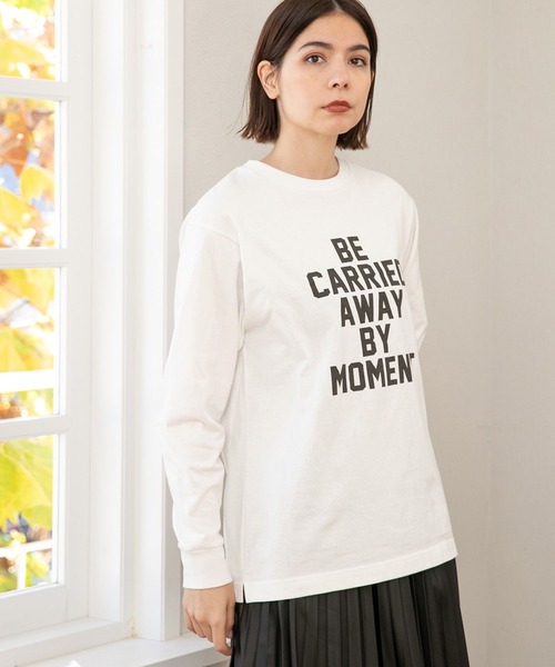 niko and...（ニコアンド）の「アソートプリントロゴロンT（Tシャツ/カットソー・レディース・ホワイト/ネイビー/チャコール/アイボリー/オフホワイト/グリーン・MEDIUM/LARGE）」の2枚目の写真