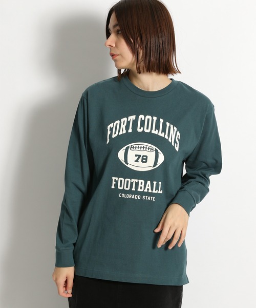 niko and...（ニコアンド）の「アソートプリントロゴロンT（Tシャツ/カットソー・レディース・ホワイト/ネイビー/チャコール/アイボリー/オフホワイト/グリーン・MEDIUM/LARGE）」の6枚目の写真