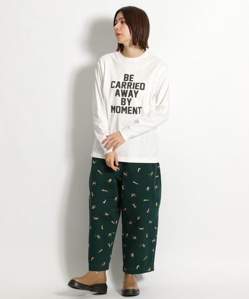 niko and...（ニコアンド）の「アソートプリントロゴロンT（Tシャツ/カットソー・レディース・ホワイト/ネイビー/チャコール/アイボリー/オフホワイト/グリーン・MEDIUM/LARGE）」の7枚目の写真