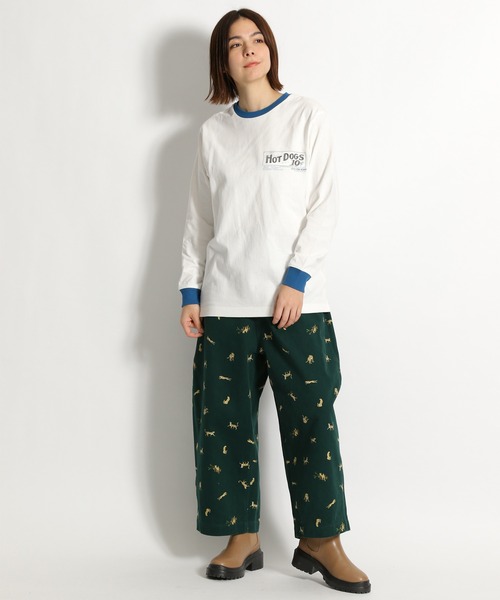 niko and...（ニコアンド）の「アソートプリントロゴロンT（Tシャツ/カットソー・レディース・ホワイト/ネイビー/チャコール/アイボリー/オフホワイト/グリーン・MEDIUM/LARGE）」の10枚目の写真