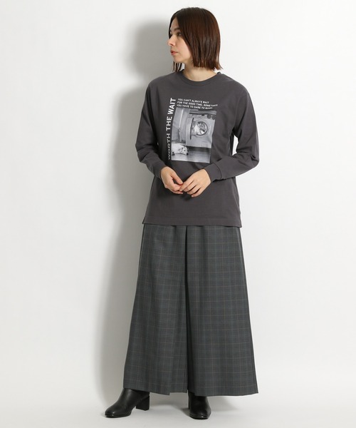 niko and...（ニコアンド）の「アソートプリントロゴロンT（Tシャツ/カットソー・レディース・ホワイト/ネイビー/チャコール/アイボリー/オフホワイト/グリーン・MEDIUM/LARGE）」の15枚目の写真