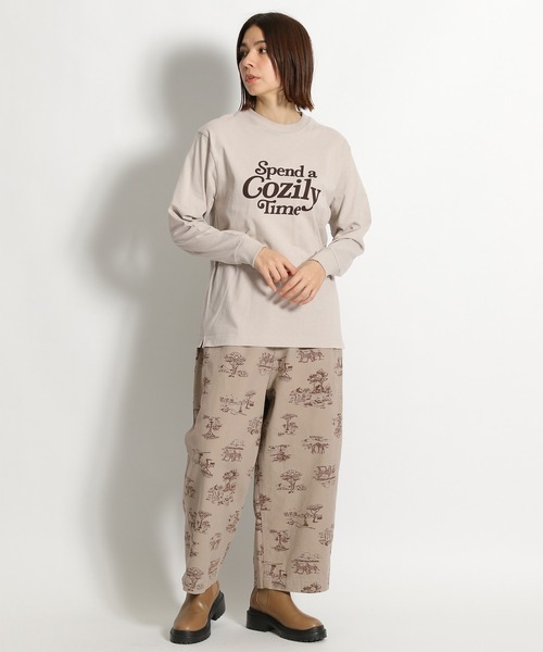 niko and...（ニコアンド）の「アソートプリントロゴロンT（Tシャツ/カットソー・レディース・ホワイト/ネイビー/チャコール/アイボリー/オフホワイト/グリーン・MEDIUM/LARGE）」の20枚目の写真