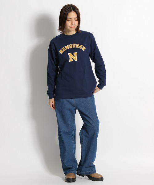 niko and...（ニコアンド）の「アソートプリントロゴロンT（Tシャツ/カットソー・レディース・ホワイト/ネイビー/チャコール/アイボリー/オフホワイト/グリーン・MEDIUM/LARGE）」の18枚目の写真