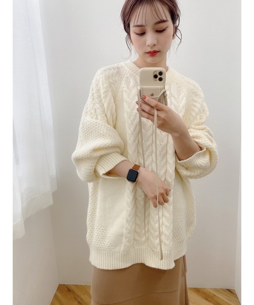 JUMELLE（ジュメロ）の「オーバーサイズニット（ニット/セーター・レディース・アイボリー・FREE）」の21枚目の写真