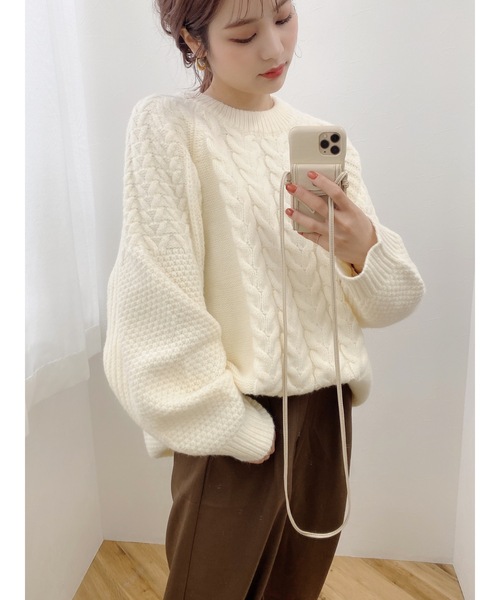 JUMELLE（ジュメロ）の「オーバーサイズニット（ニット/セーター・レディース・アイボリー・FREE）」の11枚目の写真