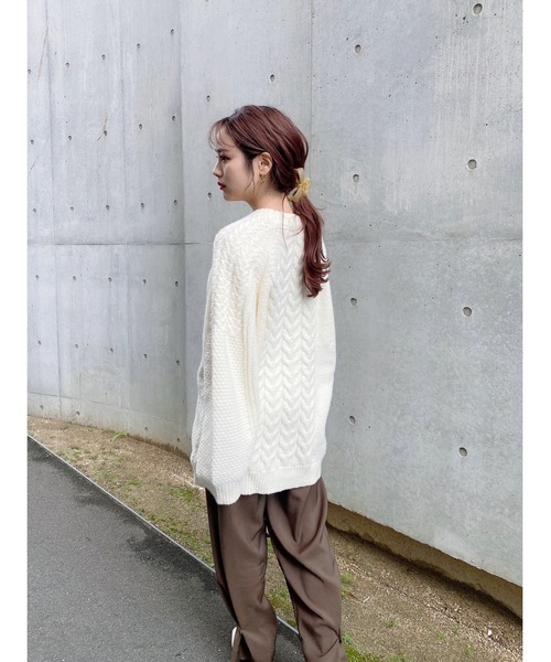 JUMELLE（ジュメロ）の「オーバーサイズニット（ニット/セーター・レディース・アイボリー・FREE）」の18枚目の写真