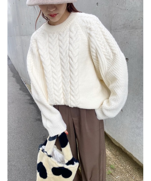 JUMELLE（ジュメロ）の「オーバーサイズニット（ニット/セーター・レディース・アイボリー・FREE）」の20枚目の写真