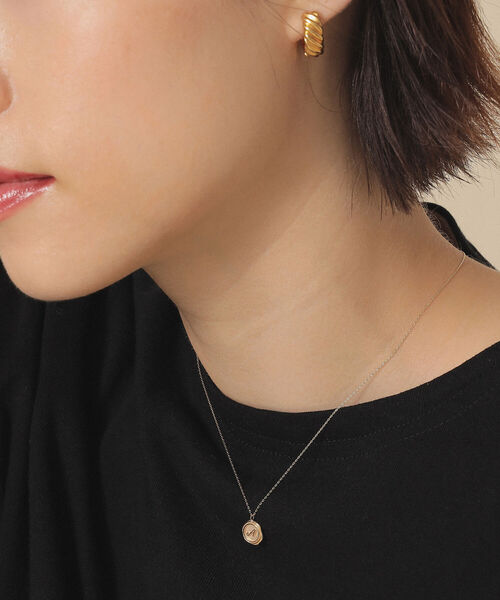 Ray BEAMS / K10 シーリングワックス イニシャル ネックレス