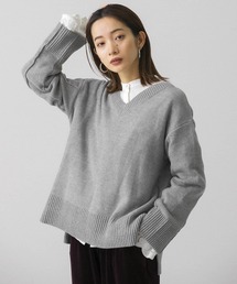 KBF | Vネックワイドスリーブニット(ニット/セーター)