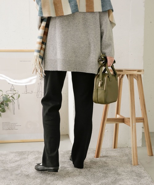 URBAN RESEARCH DOORS（アーバンリサーチドアーズ）の「セルフカットリブイージーパンツ（その他パンツ・レディース・ブラック/ベージュ・ONE）」の20枚目の写真