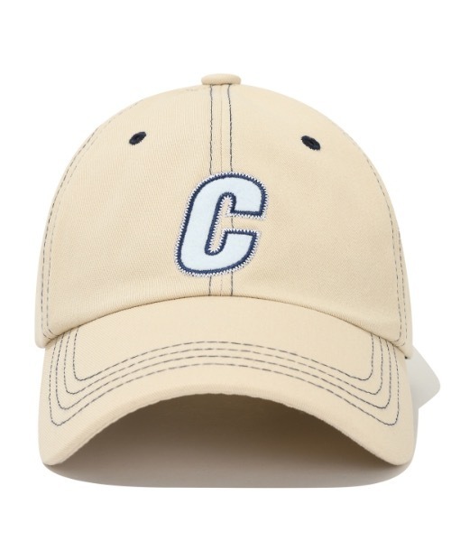 CHUCK(チャック)の「【CHUCK 】Cロゴステッチ カラーリングボールキャップ / C Logo Stitch Coloring Ball Cap(キャップ・レディース・ベージュ/ネイビー・FREE)」の6枚目の写真