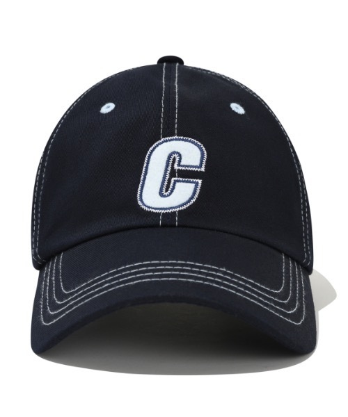 CHUCK(チャック)の「【CHUCK 】Cロゴステッチ カラーリングボールキャップ / C Logo Stitch Coloring Ball Cap(キャップ・レディース・ベージュ/ネイビー・FREE)」の5枚目の写真