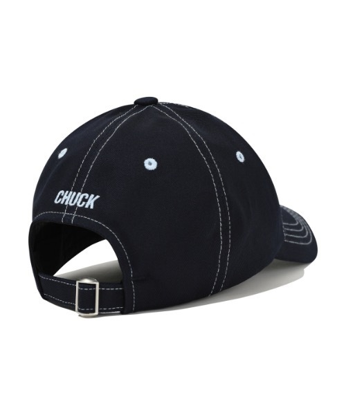 CHUCK(チャック)の「【CHUCK 】Cロゴステッチ カラーリングボールキャップ / C Logo Stitch Coloring Ball Cap(キャップ・レディース・ベージュ/ネイビー・FREE)」の4枚目の写真