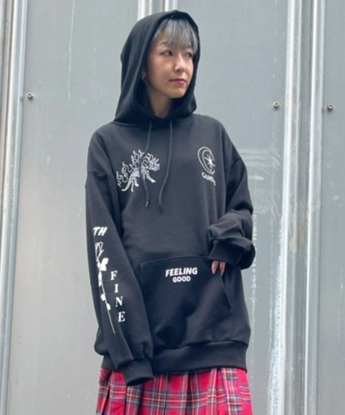 Candy Stripper（キャンディストリッパー）の「FEELING GOOD HOODIE（パーカー・レディース・ブラック/パープル/オレンジ・2）」の19枚目の写真