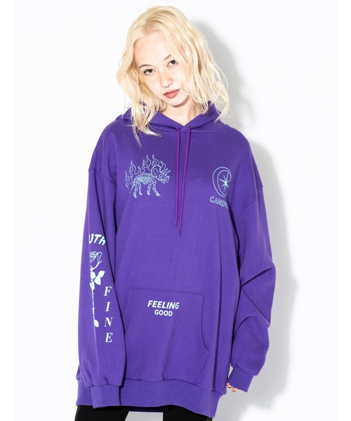 Candy Stripper（キャンディストリッパー）の「FEELING GOOD HOODIE（パーカー・レディース・ブラック/パープル/オレンジ・2）」の17枚目の写真