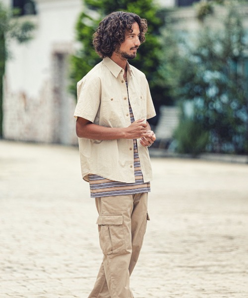 MARBLES(マーブルズ)の「MARBLES (マーブルズ)mhs1759-S-SL WORK SHIRT ワークシャツ(シャツ/ブラウス・メンズ・ブルー/カーキ/ベージュ/ネイビー・SMALL/MEDIUM/LARGE)」の15枚目の写真