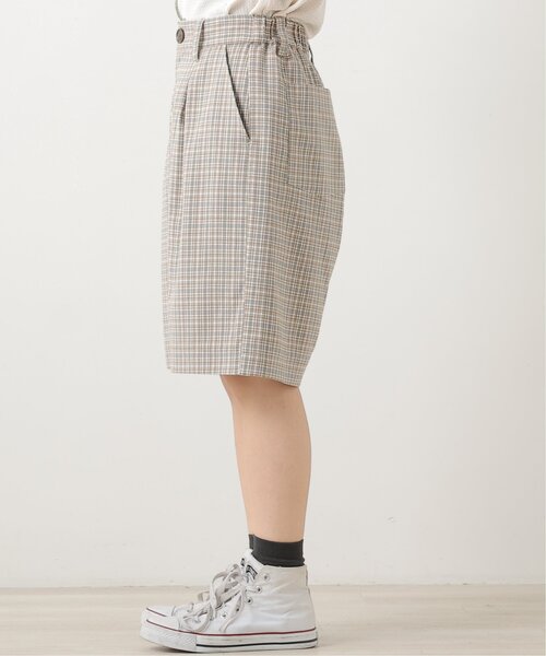 DOUBLE NAME(ダブルネーム)の「オリジナル先染めチェックタックハーフパンツ(その他パンツ・レディース・ブラック/ベージュ/パープル・FREE)」の15枚目の写真