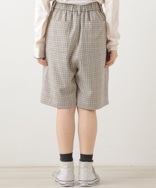 DOUBLE NAME(ダブルネーム)の「オリジナル先染めチェックタックハーフパンツ(その他パンツ・レディース・ブラック/ベージュ/パープル・FREE)」の16枚目の写真