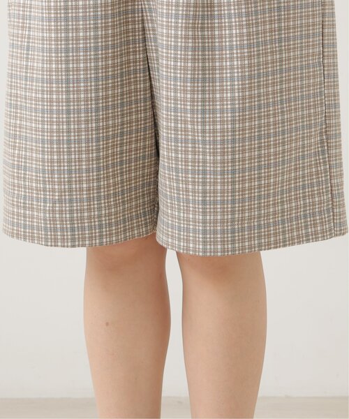 DOUBLE NAME(ダブルネーム)の「オリジナル先染めチェックタックハーフパンツ(その他パンツ・レディース・ブラック/ベージュ/パープル・FREE)」の18枚目の写真