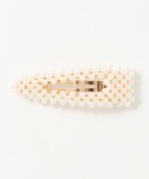 フェイクパールヘアクリップ